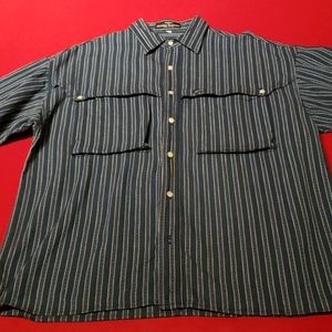 Mens Large Guess Long Sleeve Shirt